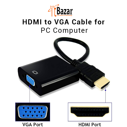 VGA to HDMI Converter Male-to-Male