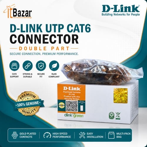 DLINK RJ45 UTP CAT6 CONNECTOR DOUBLE PART