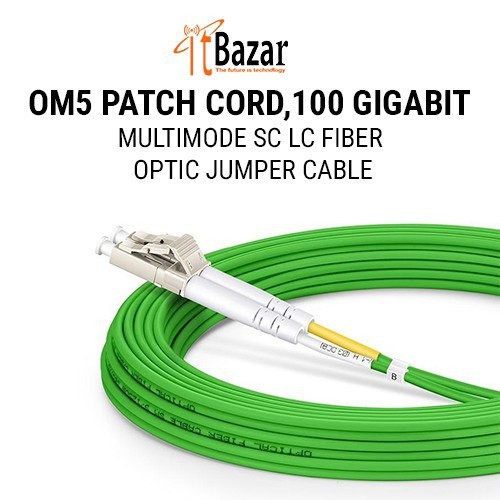 OM5 Patch Cord,100G Multimode SC /LC Fiber Optic Jumper Cable