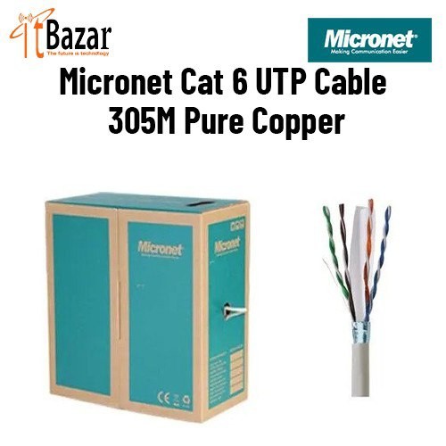 Micronet CAT6 UTP Cable 305M Pure Copper cable