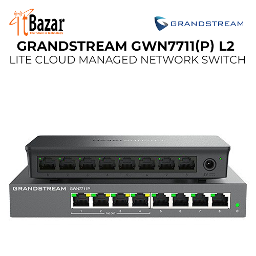 Grandstream PoE Switch GWN7711(P) 8Port Managed Switch