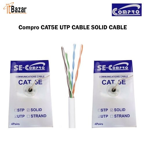 Compro CAT5E UTP CABLE SOLID CABLE
