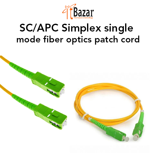 SC APC FIBER PATCH CORD SINGLE MODE SC TO SC 5M
