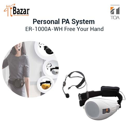 Personal PA System ER-1000A-WH Free Your Hand
