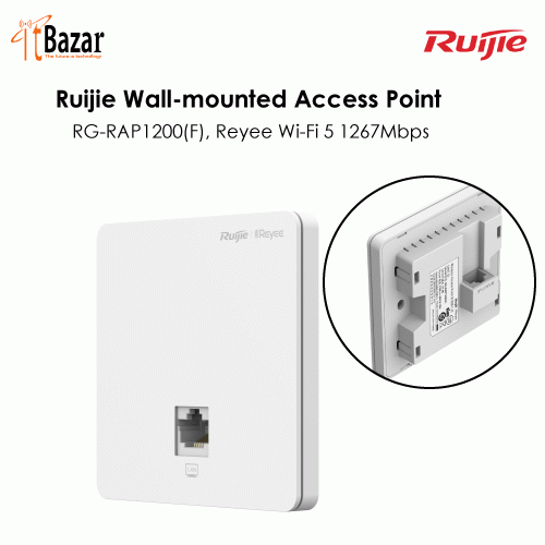 Ruijie RG-RAP1200(F), Reyee Wi-Fi 5 1267Mbps Wall-mounted Access Point
