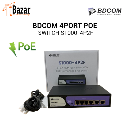 BDCOM 4PORT POE SWITCH S1000-4P2F
