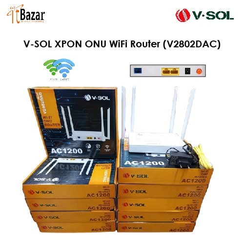 VSOL ONU ROUTER XPON M-V2802DAC Dual Band