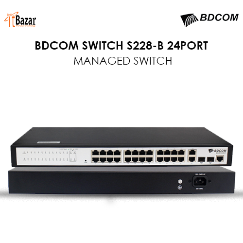BDCOM SWITCH S228-B 24PORT MANAGED SWITCH