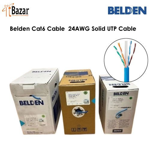 Belden Cat6 Cable  24AWG Solid UTP Cable