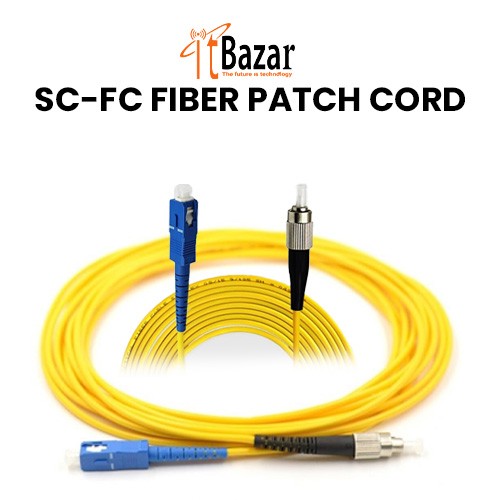 SC-FC FIBER PATCH CORD SINGLE MODE  5M