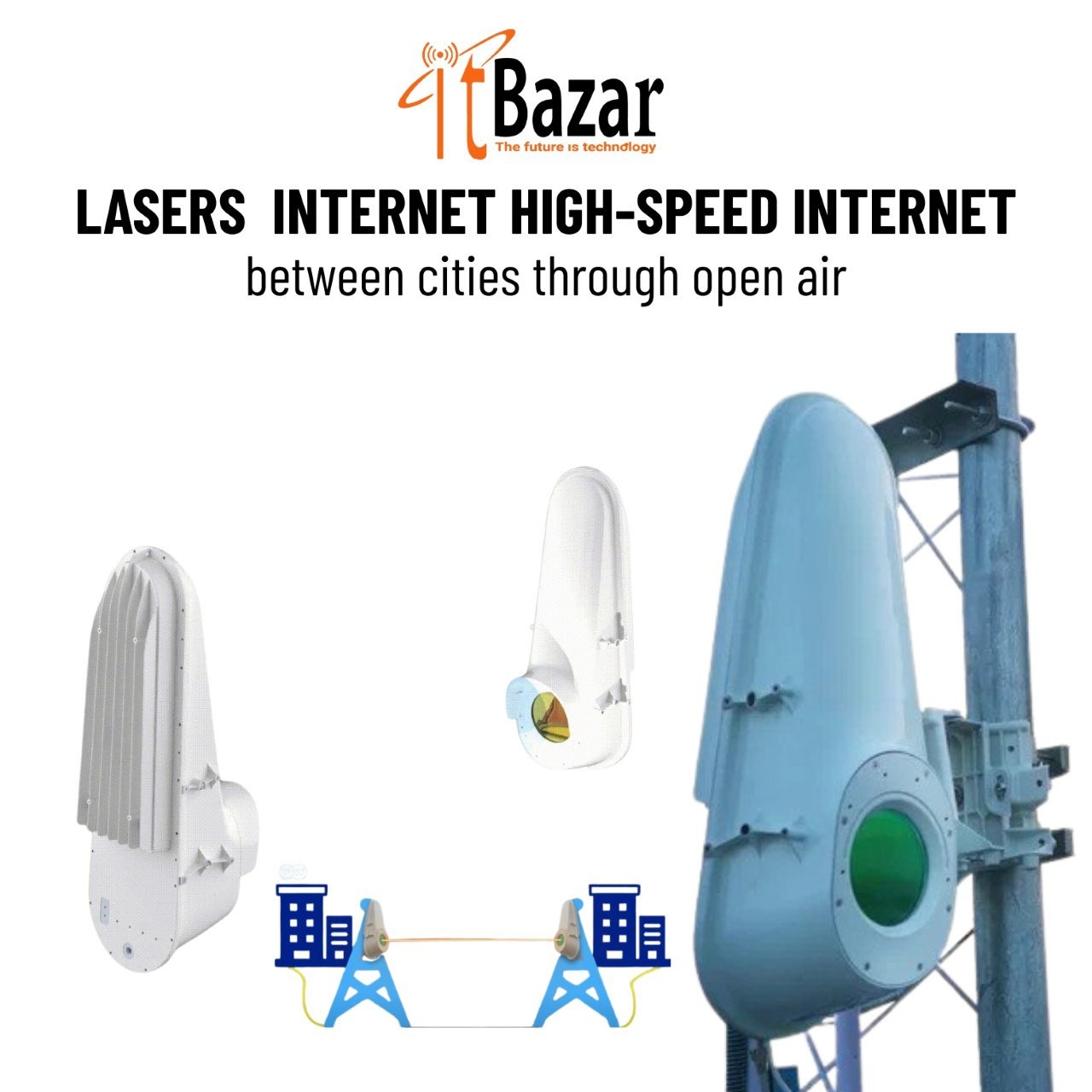 Lasers  internet high-speed internet ,between cities through open air