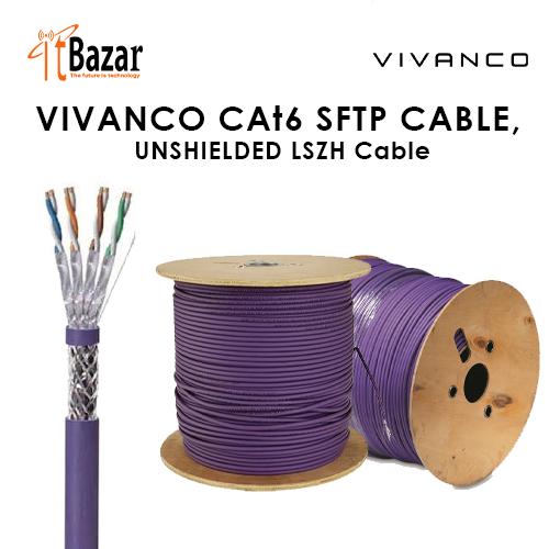 VIVANCO CAt6 SFTP CABLE, UNSHIELDED LSZH Cable