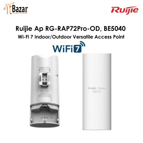 Ruijie Ap RG-RAP72Pro-OD, BE5040 Wi-Fi 7 Indoor/Outdoor Versatile Access Point