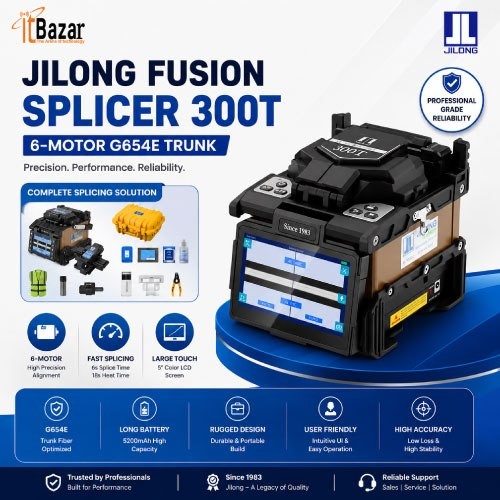 Jilong 300T 6Motor Fusion Splicer SOC Supported