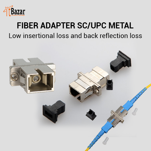 FIBER ADAPTER SC/UPC METAL