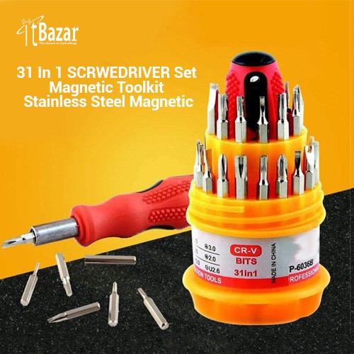 Screwdriver Tool Set Kit with Magnetic ALL IN ONE Precision 31 in 1