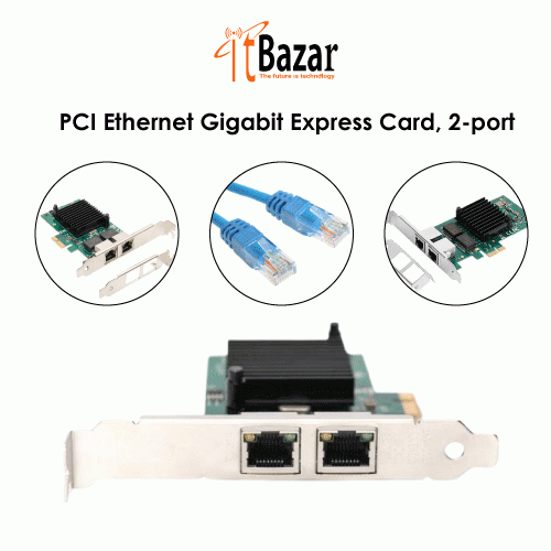 PCI Ether Lancard 2Port Gigabit Express Card