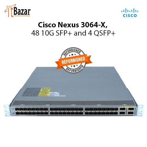 Cisco Nexus 3064-X, 48 10G SFP+ and 4 QSFP+
