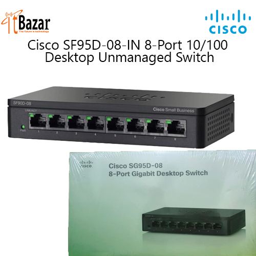 Cisco SF95D-08-IN 8-Port 10/100 Desktop Unmanaged Switch
