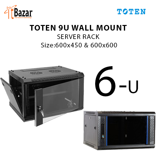 TOTEN 6U WALL MOUNT SERVER RACK