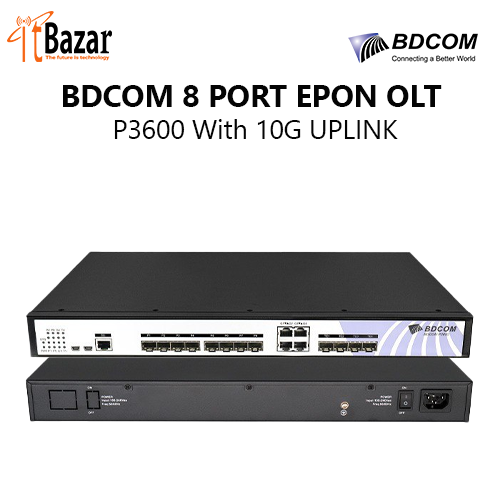 BDCOM 8 PORT EPON OLT P3600 With 10G UPLINK