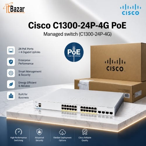 Cisco C1300-24P-4G PoE Managed switch(C1300-24P-4G)