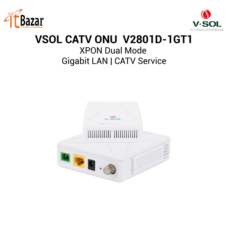 VSOL CATV ONU XPON V2801D-1GT1 1GE+CATV ONT