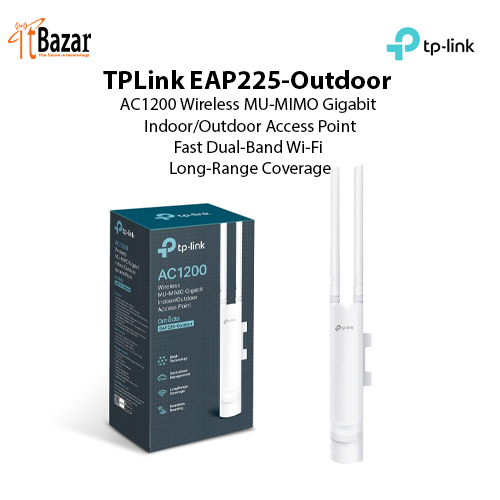 TPLink EAP225 Outdoor AP AC1200 Wireless MU-MIMO Gigabit Indoor/Outdoor