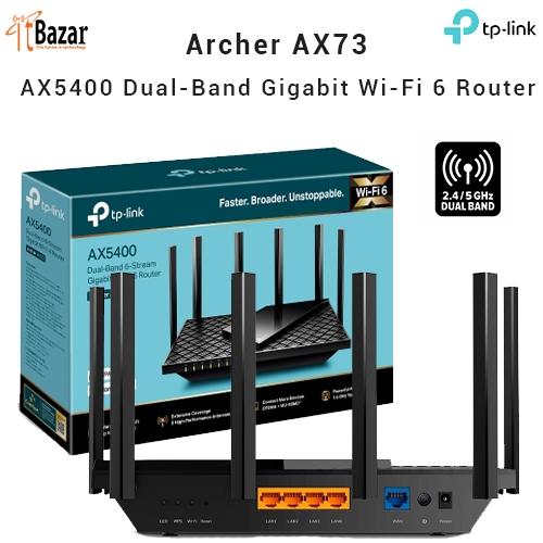 TPLink Archer AX73 AX5400 Dual-Band Gigabit Wi-Fi6 Router