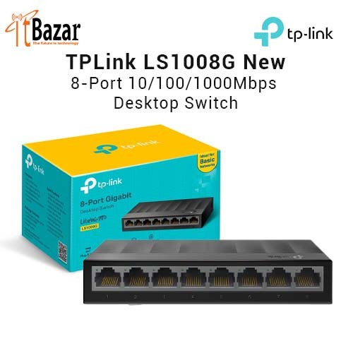 TPLink Gigabit Switch LS1008G 8Port 10/100/1000Mbps Desktop Switch