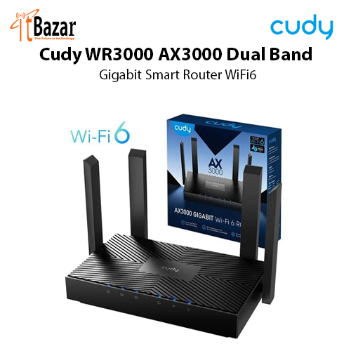 Cudy WR3000 AX3000 Dual Band Gigabit Smart Router WiFi6
