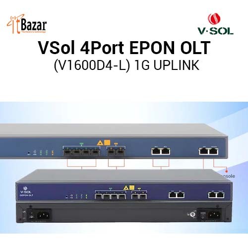 VSol 4Port EPON OLT (V1600D4-L) 1G UPLINK