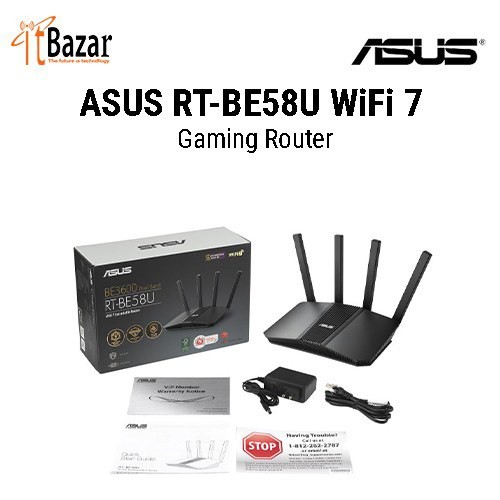 ASUS RT-BE58U WiFi7 Gaming Router Smart AiMesh Extendable Router