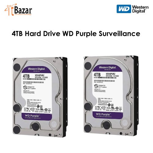 4TB Hard Drive WD Purple Surveillance