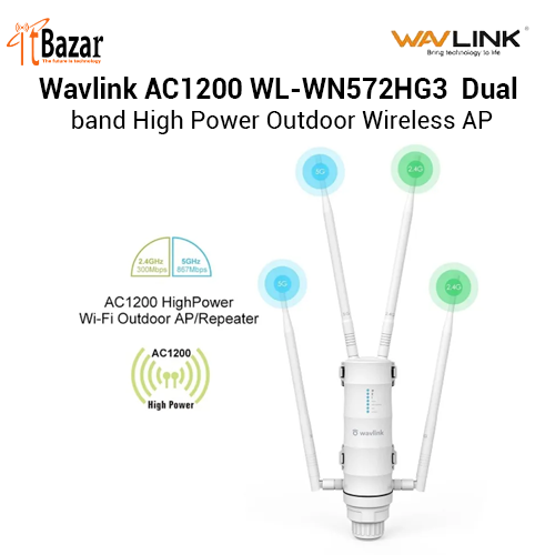 Wavlink AC1200 WL-WN572HG3  Dual-band High Power Outdoor Wireless AP