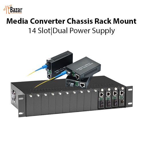 Media Converter Chassis 14 Slots Rack Mount
