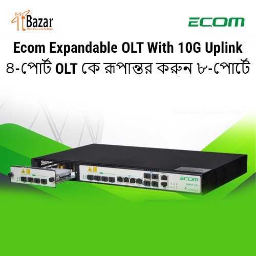 Ecom Expandable OLT With 10G Uplink Epon