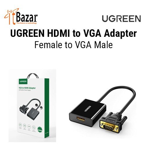 UGREEN HDMI to VGA Converter with 3.5mm Audio Jack