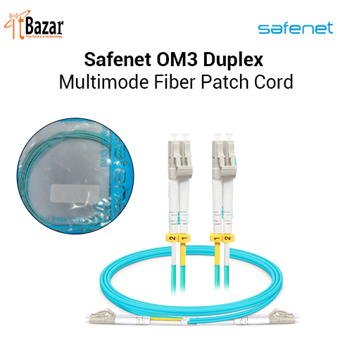 Safenet OM3 Duplex Multimode Fiber Patch Cord