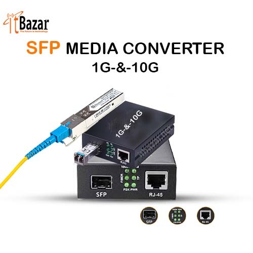 SFP Media Converter Gigabit 10/100/1000