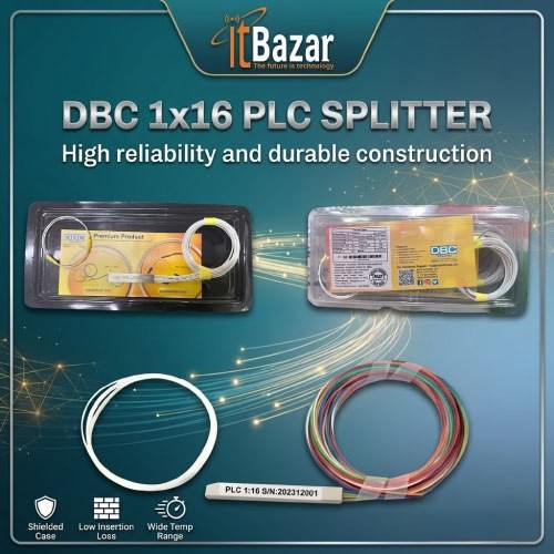DBC 1x16 PLC SPLITTER Low Insertion Loss and High stability