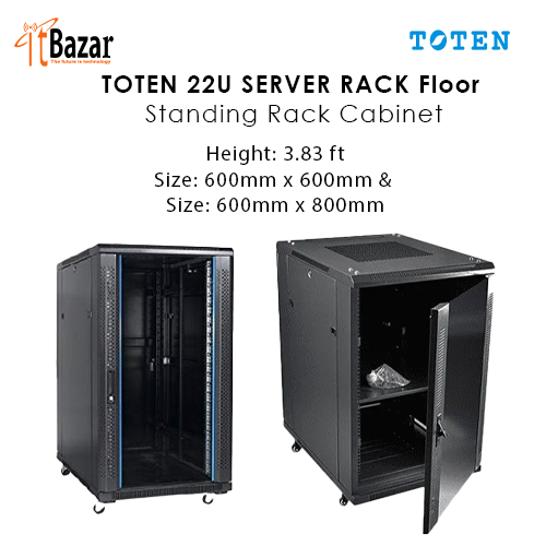 TOTEN 22U SERVER RACK Floor Standing Rack Cabinet