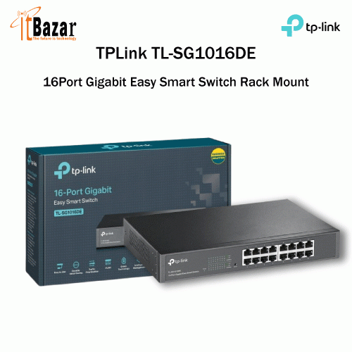 TPLink TL-SG1016DE  16Port Gigabit Easy Smart Switch Rack Mount