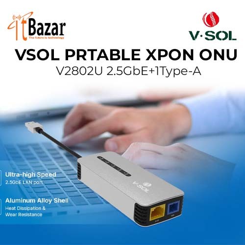 VSOL PORTABLE ONU V2802U 2.5GbE+1
