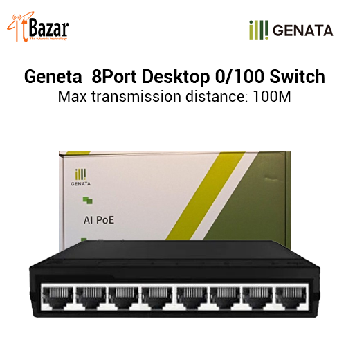 Geneta 8Port Switch GNTE9008EL  Desktop 10/100 Switch