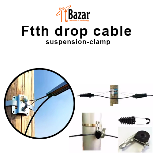 FTTH drop cable suspension clamp