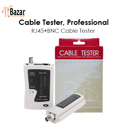 Network Cable Tester RJ45+BNC Cable Tester
