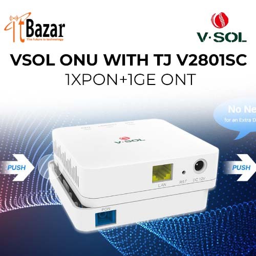VSOL ONU WITH TJ V2801SC 1XPON+1GE ONT