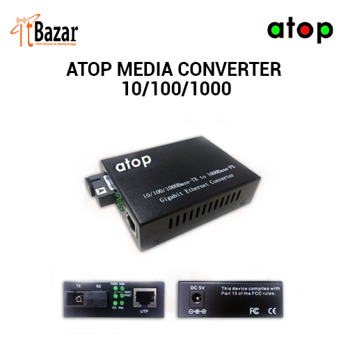ATOP MEDIA CONVERTER 10/100/1000