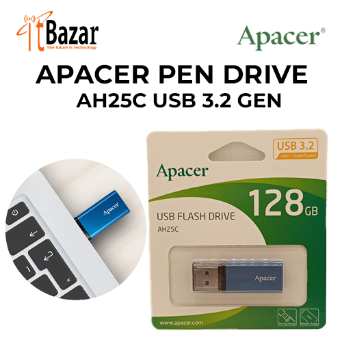 Apacer Pen Drive  AH25C USB 3.2 Gen 256Gb